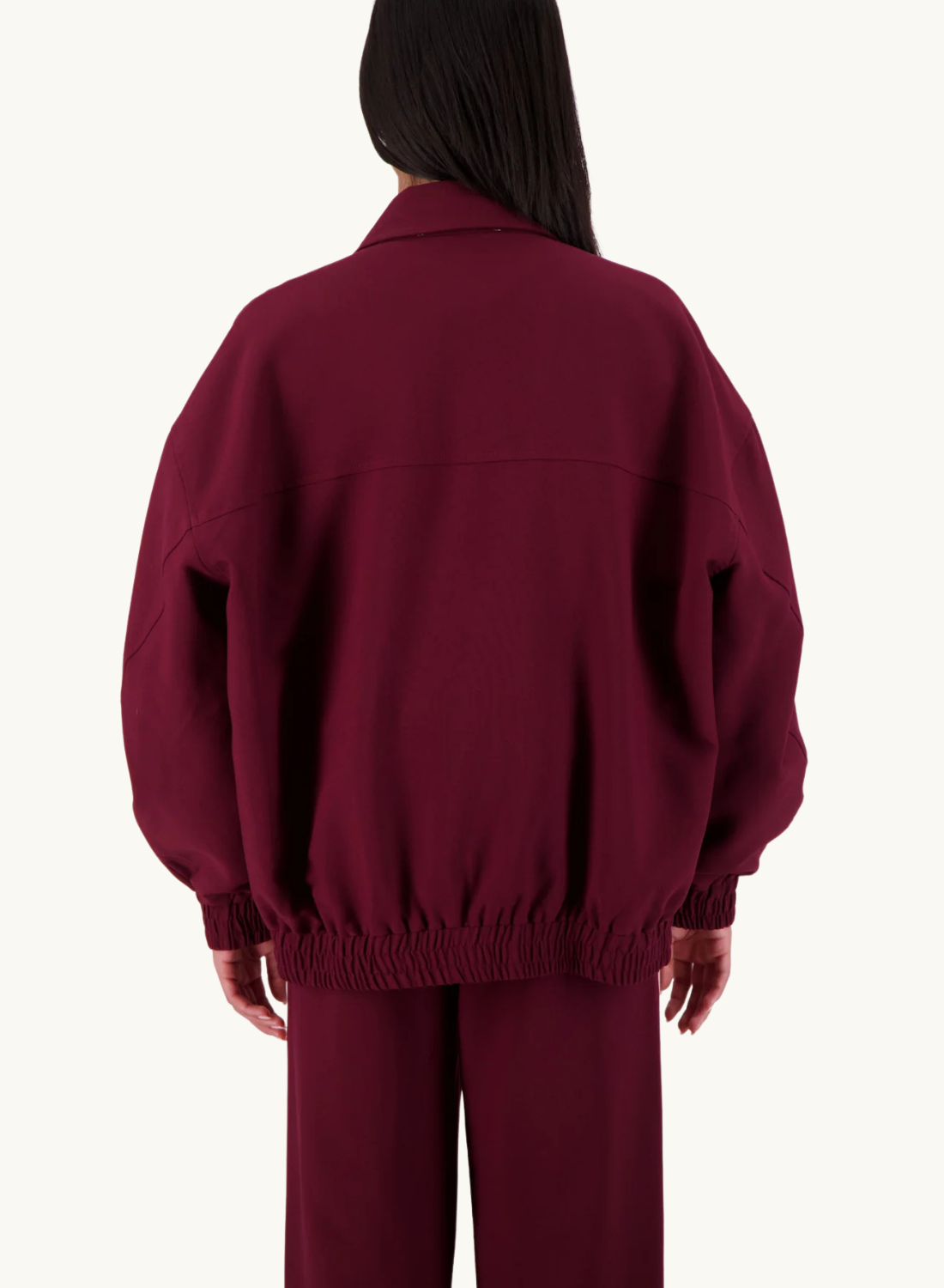Jasmine Alexa Ischia bomber Jacket in PLUM