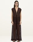 Camilla and Marc Tessara Pant in Chocolate