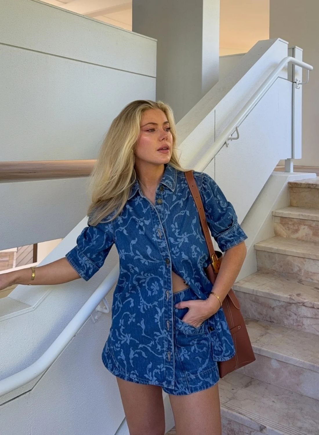 Kivari Elina Denim Shirt in Blue