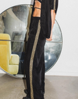 Satin Vacay Pant BLACK & CREAM Something Very Speical-Something Very Special-Frolic Girls