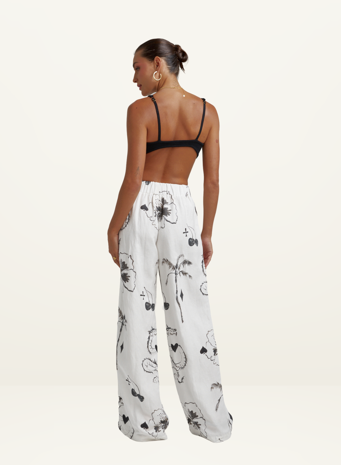 Dragon Of Hearts Linen Pant BLACK Summi Summi-Summi Summi-Frolic Girls