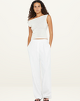 Ninah Drawstring Pant WHITE Bec + Bridge-Bec & Bridge-Frolic Girls