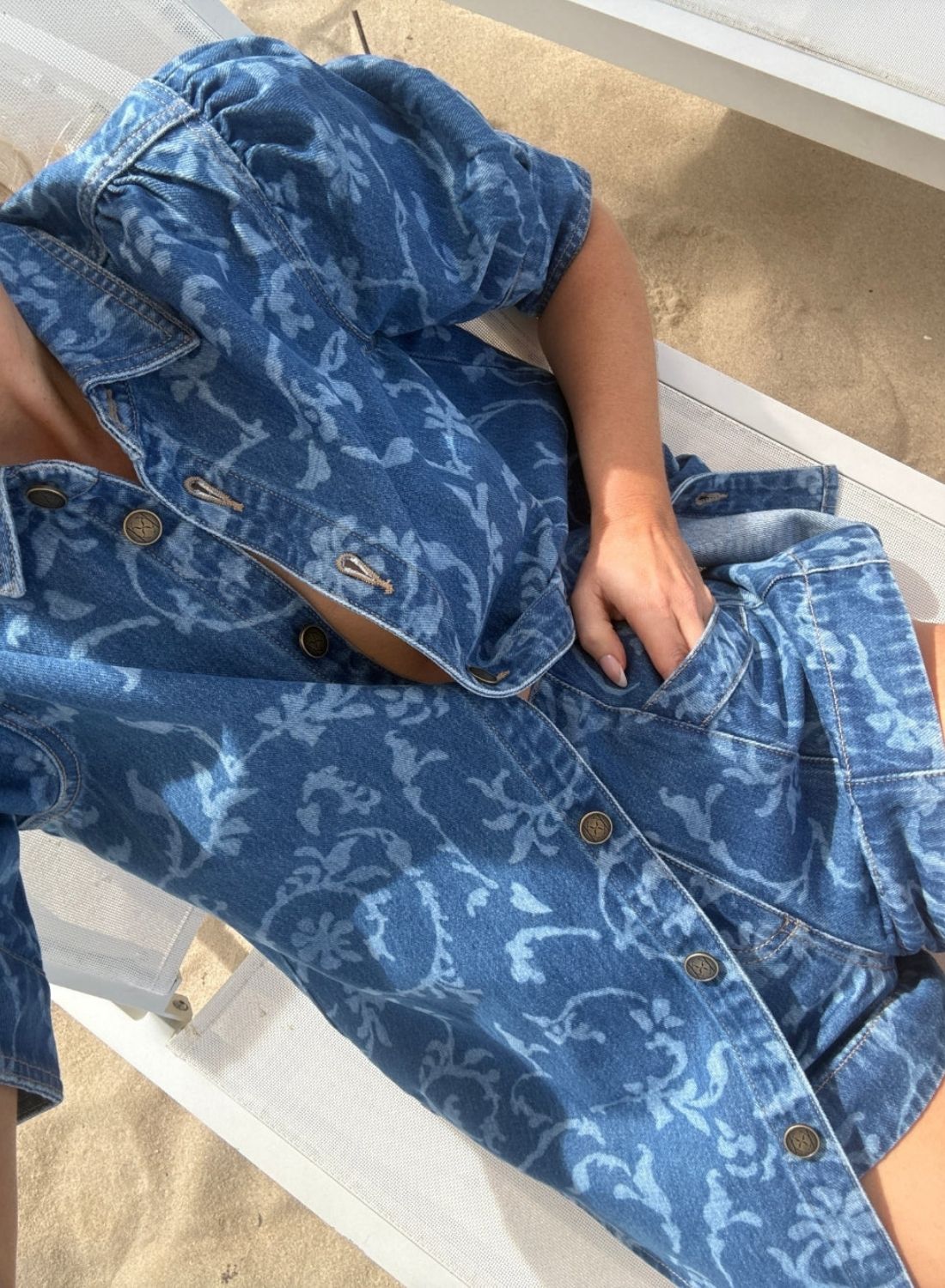 Kivari Elina Denim Shirt in Blue