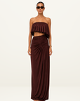 Jefre Séi Gwen Maxi Dress in Burgundy