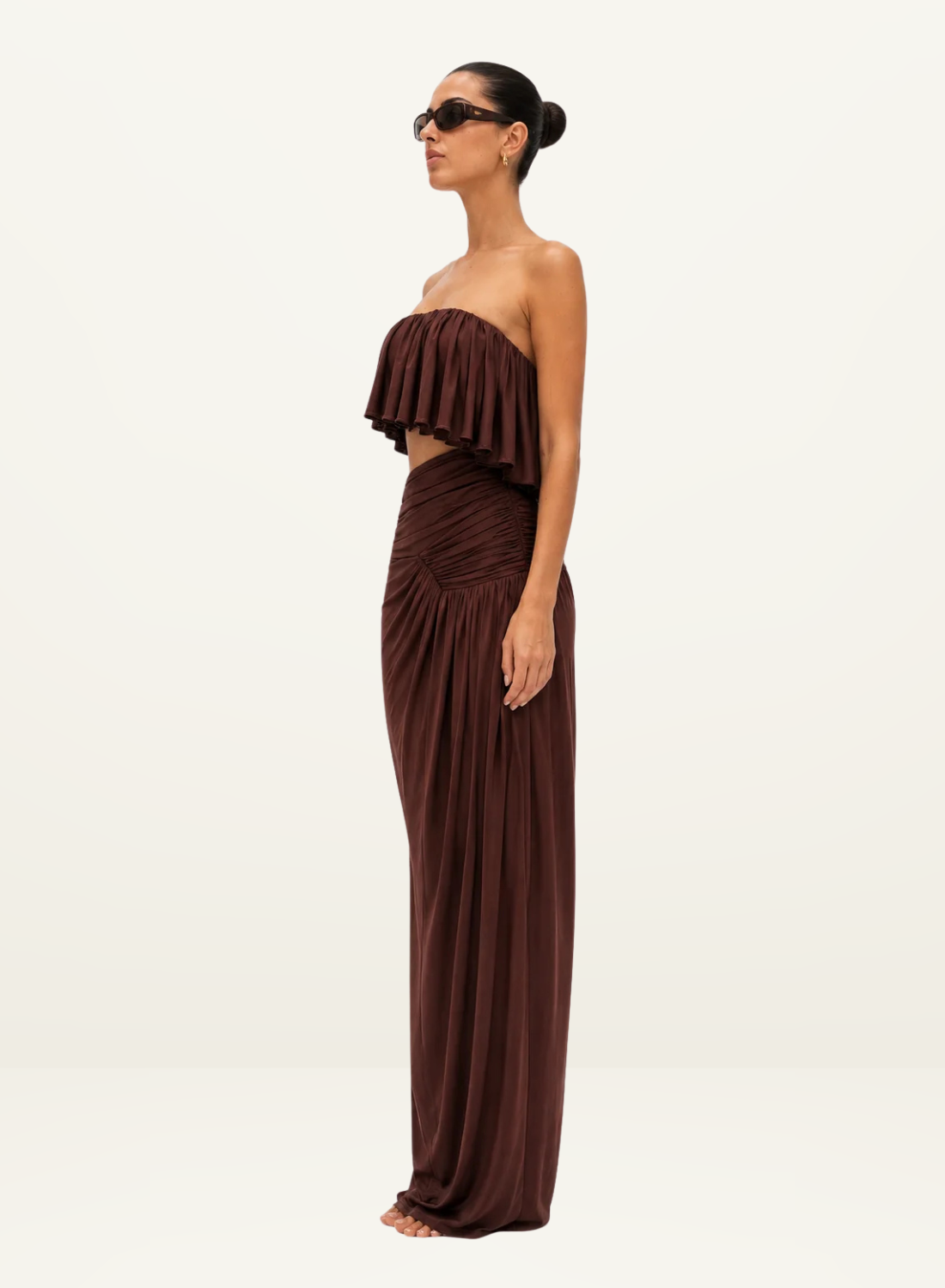 Jefre Séi Gwen Maxi Dress in Burgundy