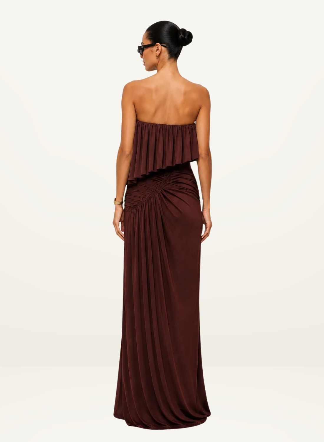 Jefre Séi Gwen Maxi Dress in Burgundy
