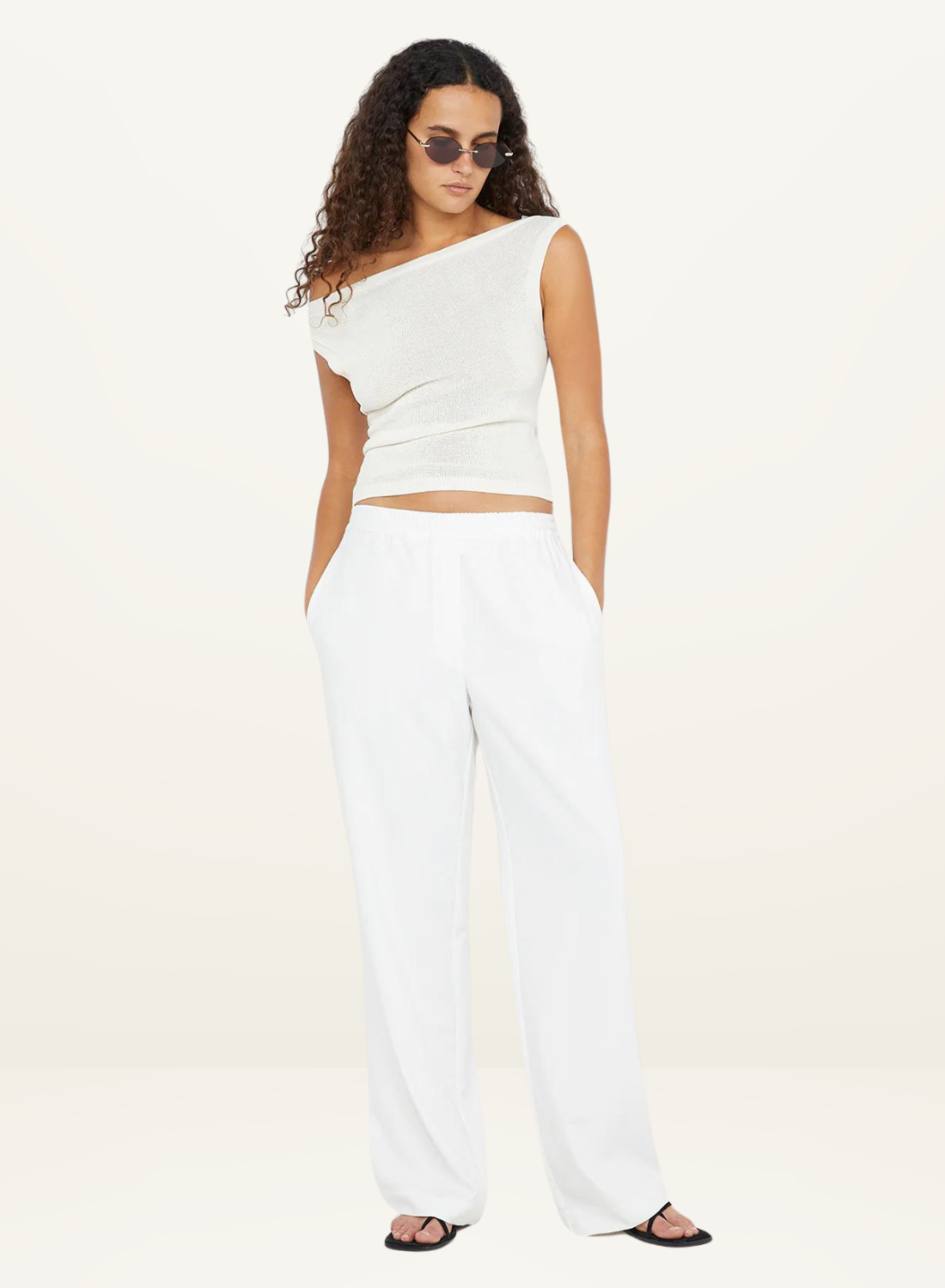 Ninah Drawstring Pant WHITE Bec + Bridge-Bec & Bridge-Frolic Girls