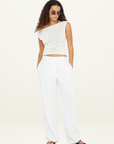 Ninah Drawstring Pant WHITE Bec + Bridge-Bec & Bridge-Frolic Girls