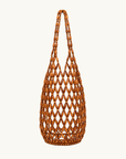 Aelia Beaded Bucket Bag in Brown