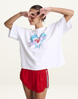 Summi Summi I Heart Dolphins Tee in White