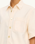 Kivari Ariana Denim Shirt in Rosewater