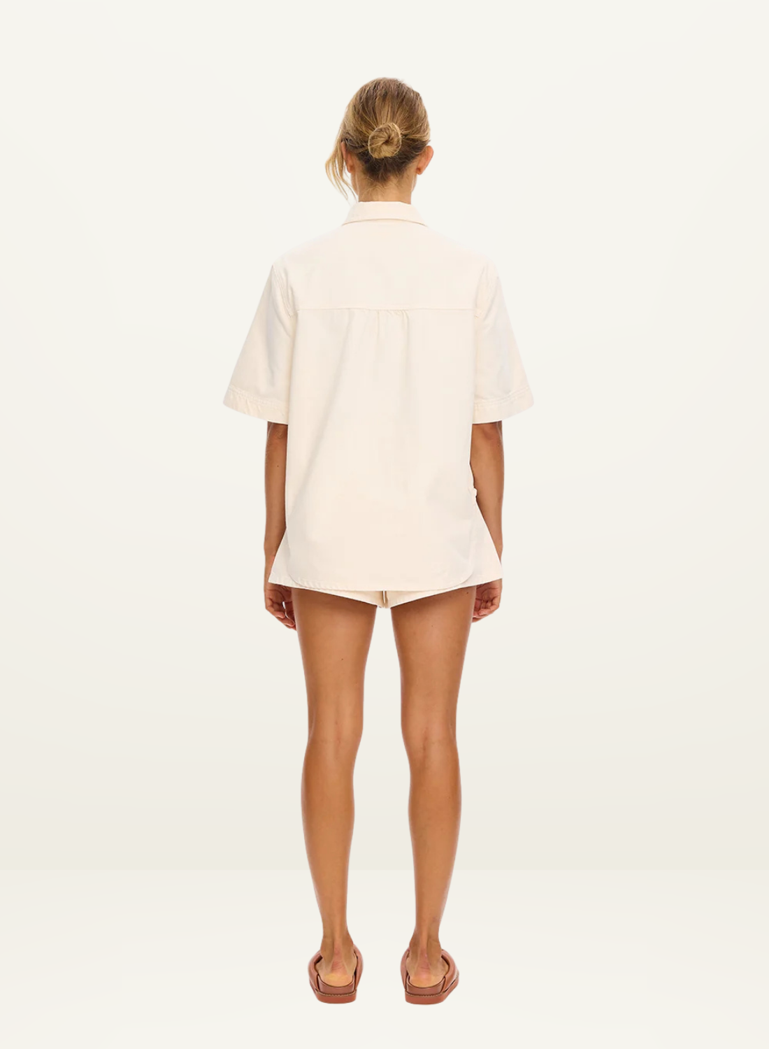 Kivari Ariana Denim Shirt in Rosewater