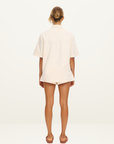 Kivari Ariana Denim Shirt in Rosewater