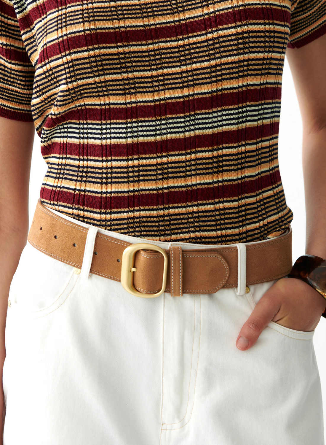Sancia Salerno Belt in Cashew