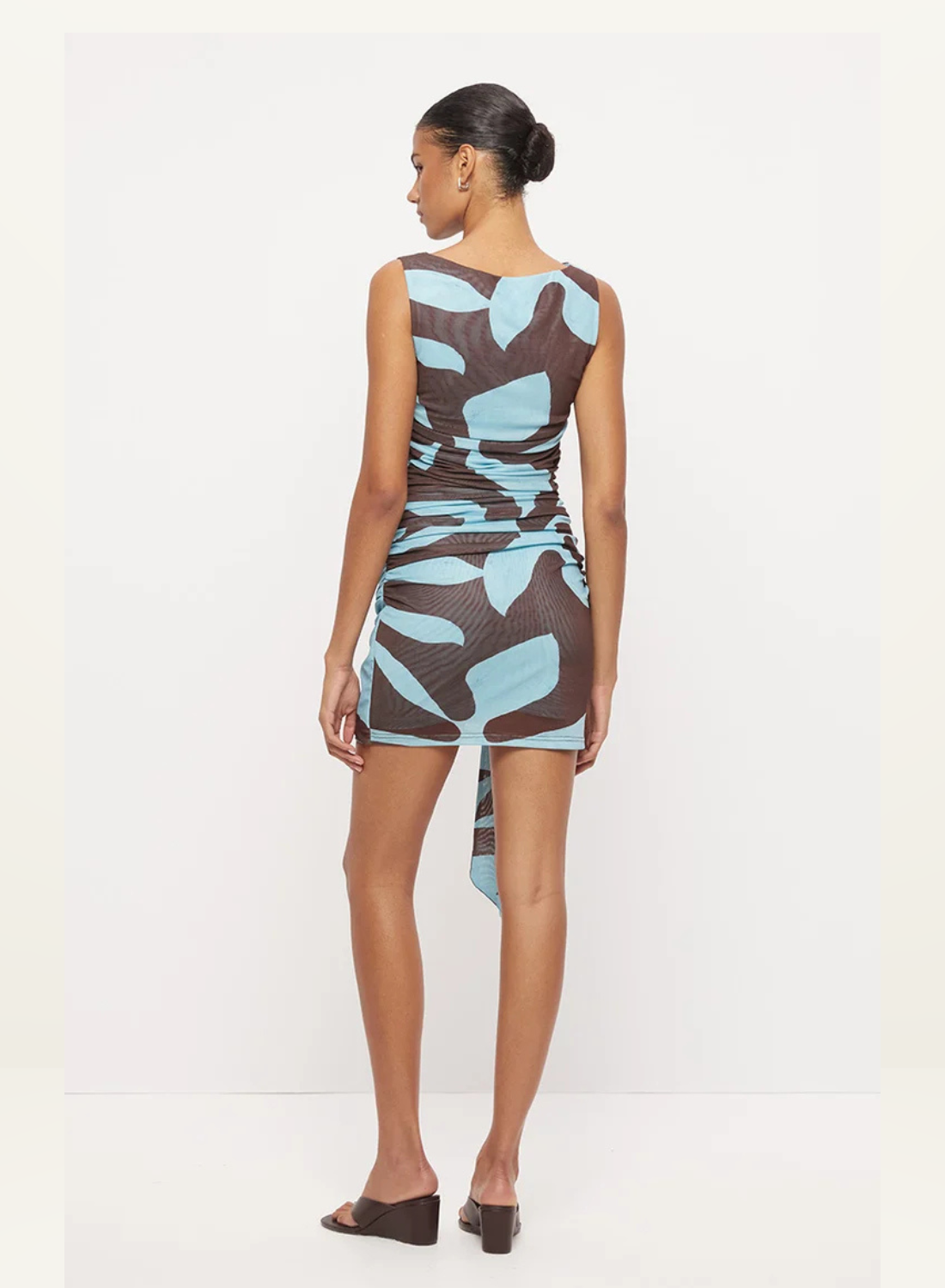 Mon Renn Lucid Mini Dress in Lucid Blue