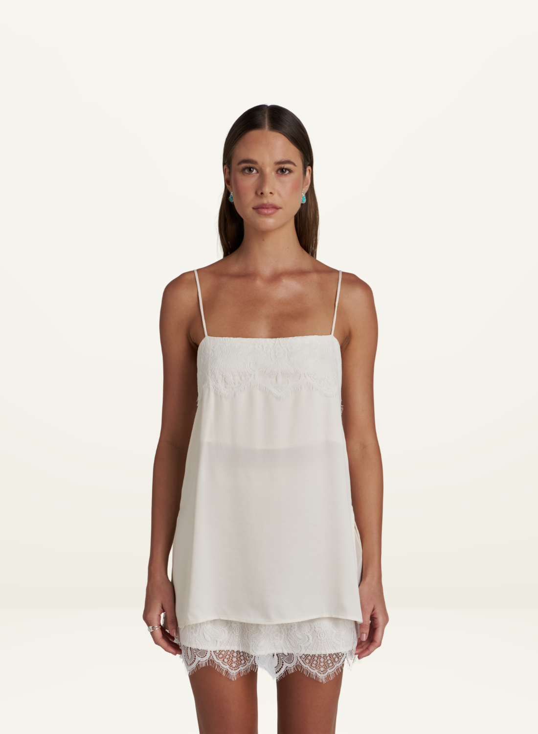 Summi Summi Florence Shift Top in White