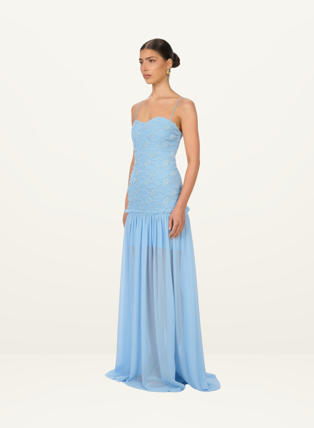 Jefre Sei Renata Maxi Dress in Bay Blu