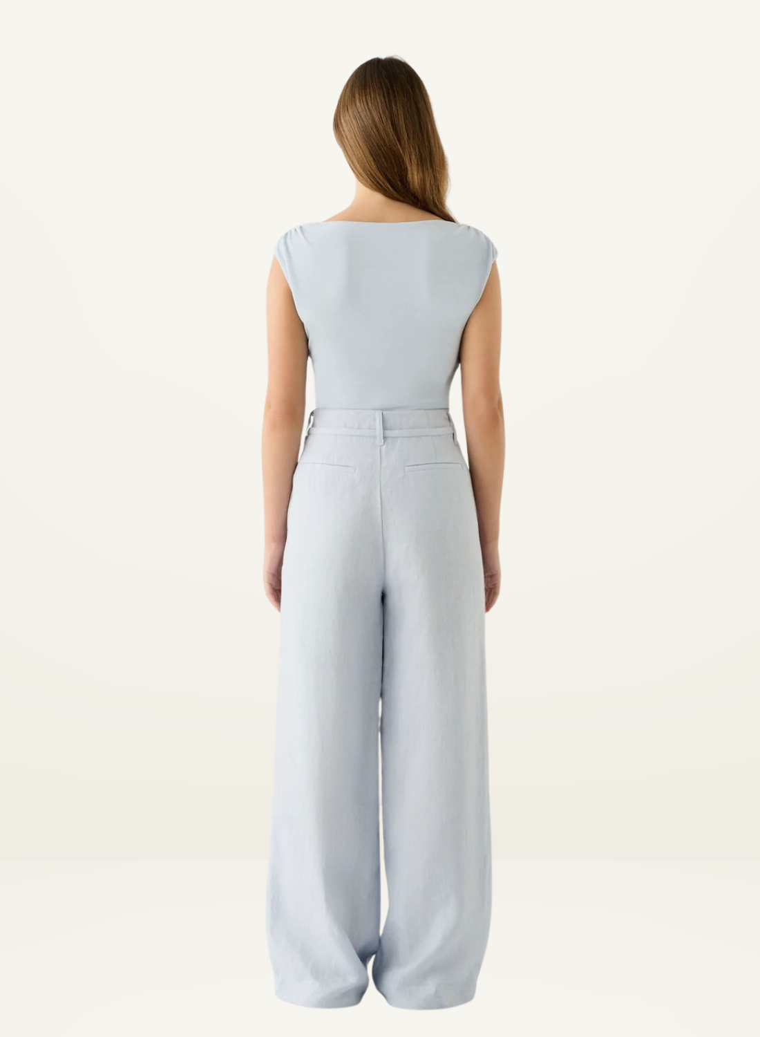 Esmaee Charter Top in Ice Blue