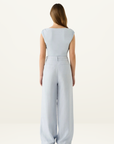 Esmaee Charter Top in Ice Blue