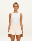 Kivari Dylan Denim Short in Rosewater