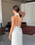 Ivymae Lace Halter in Buttercream // ARRIVING MID OCT