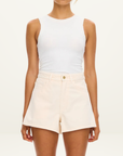 Kivari Dylan Denim Short in Rosewater