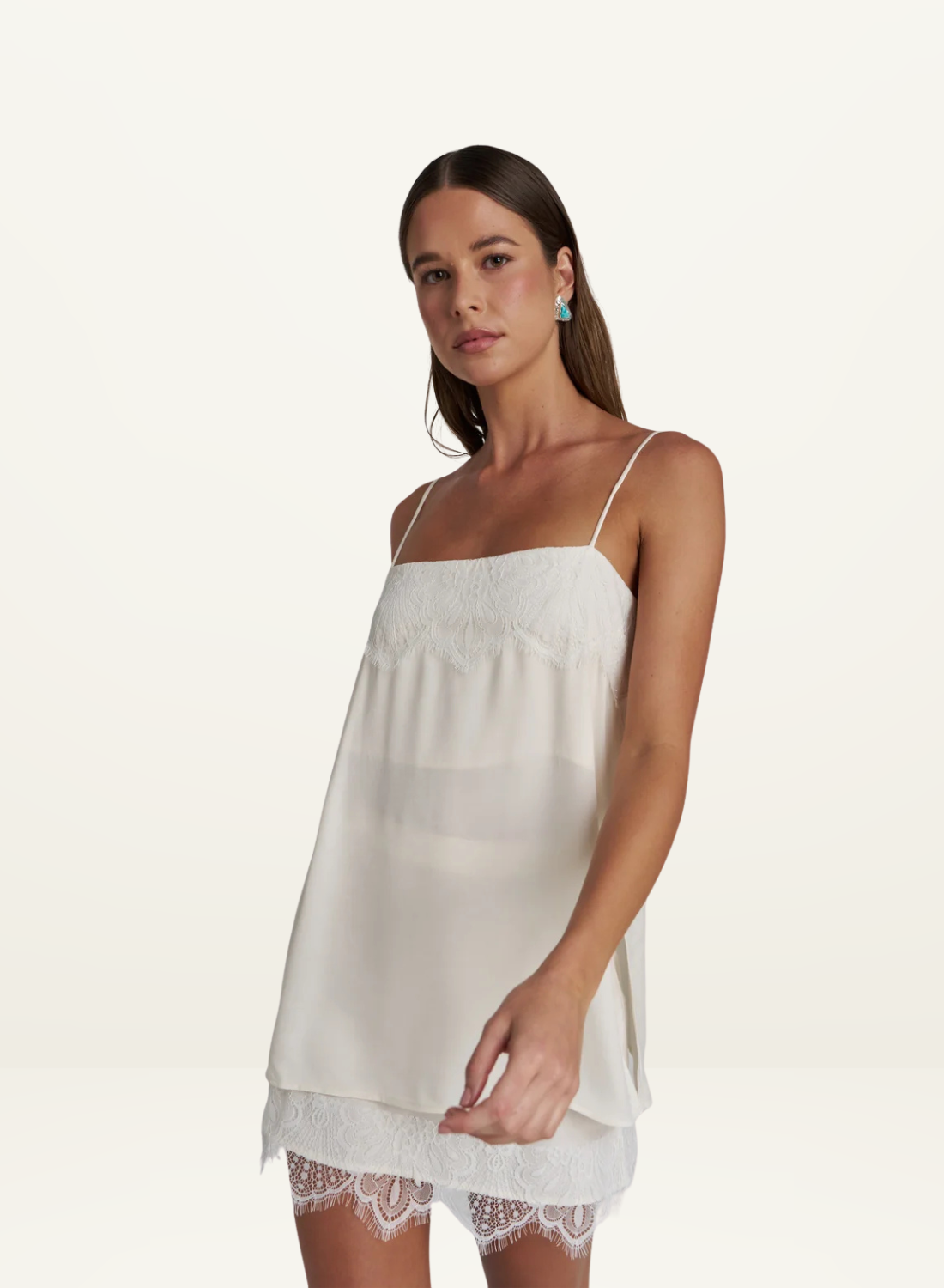 Summi Summi Florence Shift Top in White