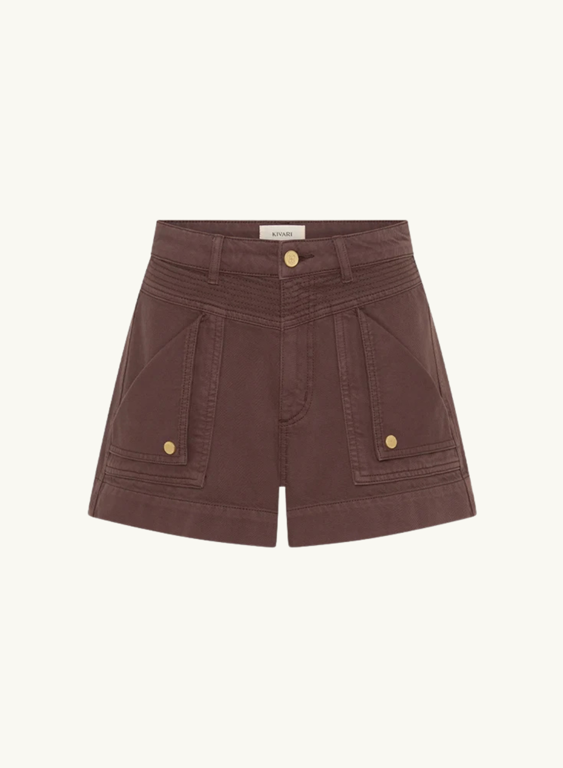 Kivari Celine Denim Short in Chocolate