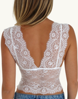 Ivymae Rosie Lace Top in White