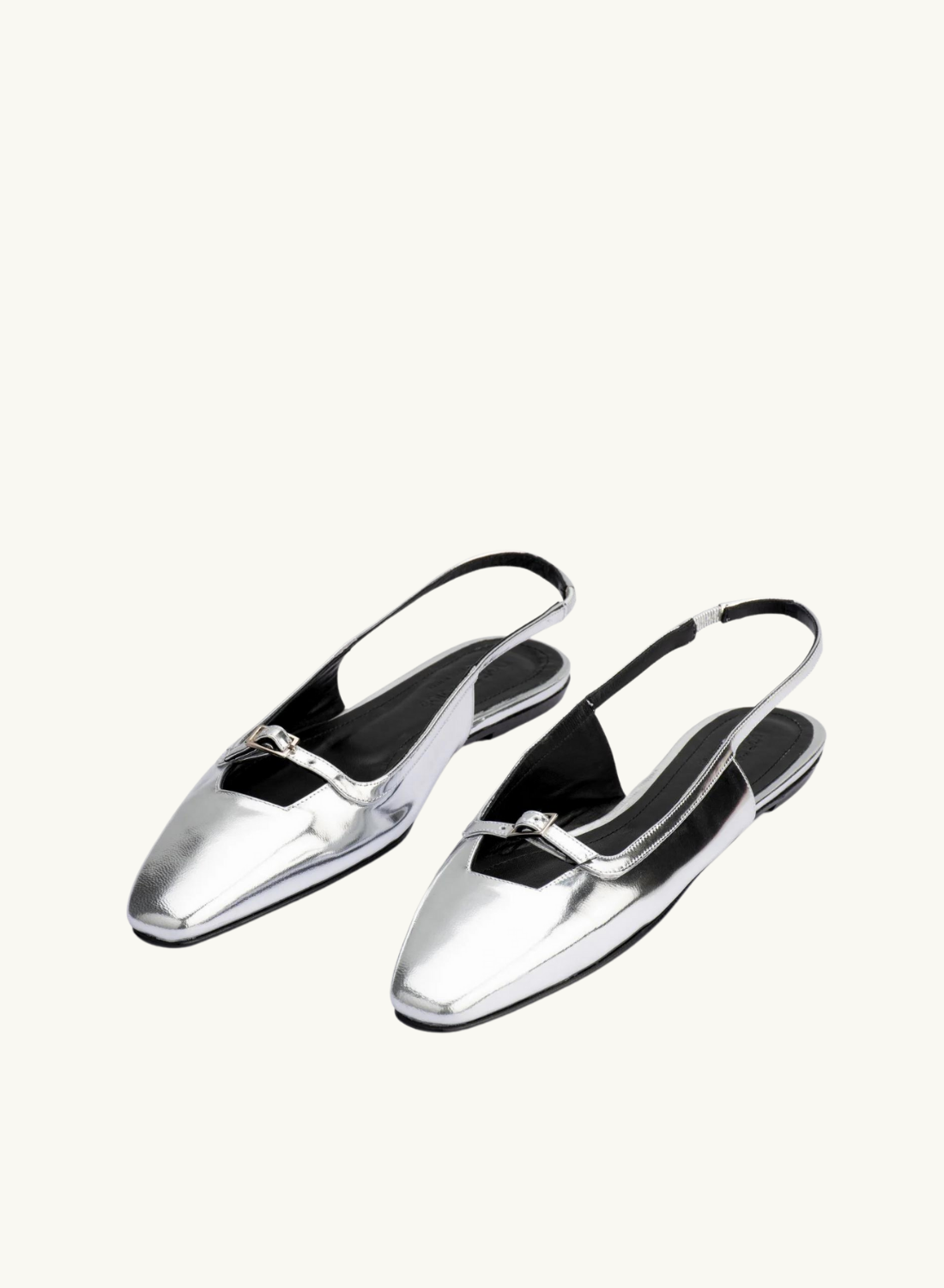 Paulina Sling Back Flat SILVER DoF-DoF-Frolic Girls