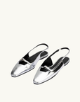 Paulina Sling Back Flat SILVER DoF-DoF-Frolic Girls