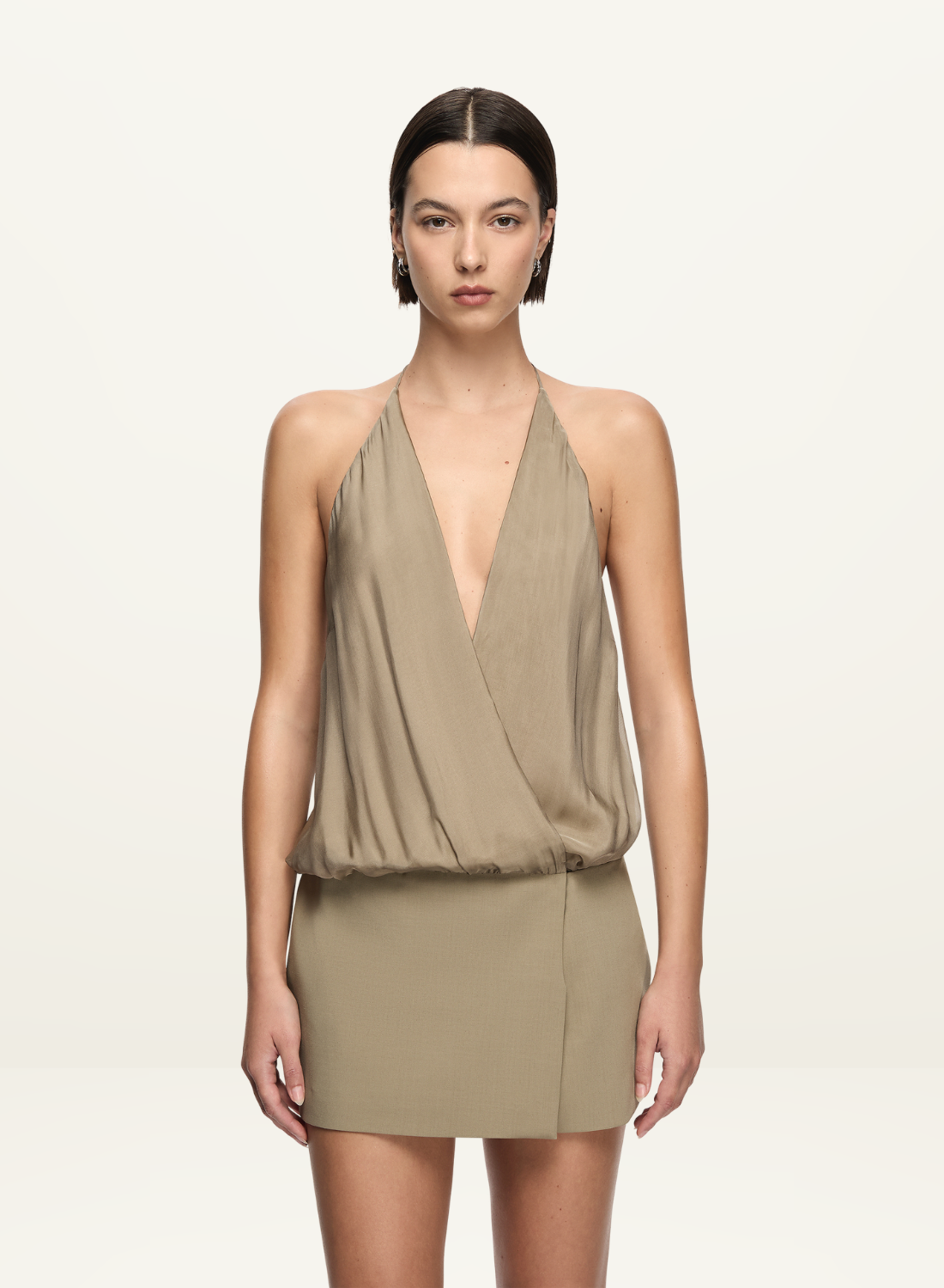Bec + Bridge Kira Mini Dress in Khaki