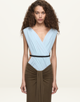 Bec + Bridge Anaya V Maxi Dress in Mist / Latte / Black // LATE OCT DELIVERY