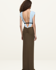 Bec + Bridge Anaya V Maxi Dress in Mist / Latte / Black // LATE OCT DELIVERY