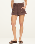 Kivari Celine Denim Short in Chocolate