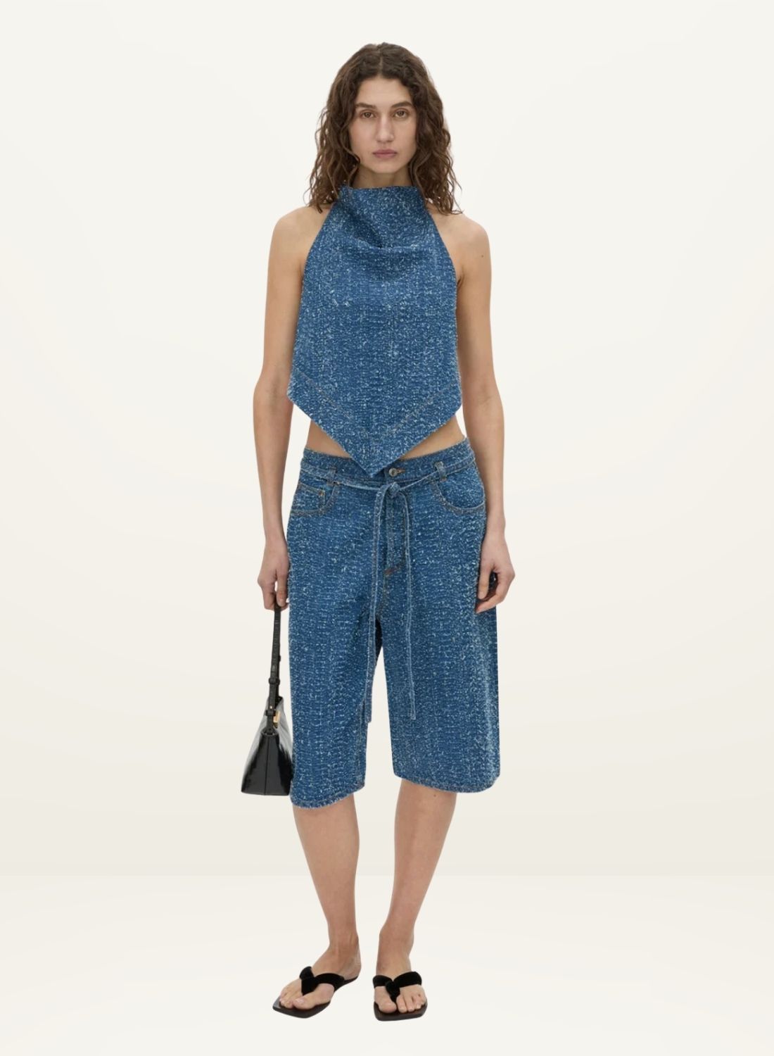 Camilla and Marc Rhodes Denim Short in Blue