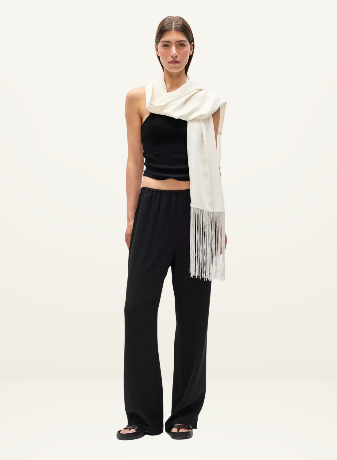 Bayse Inara Scarf in White