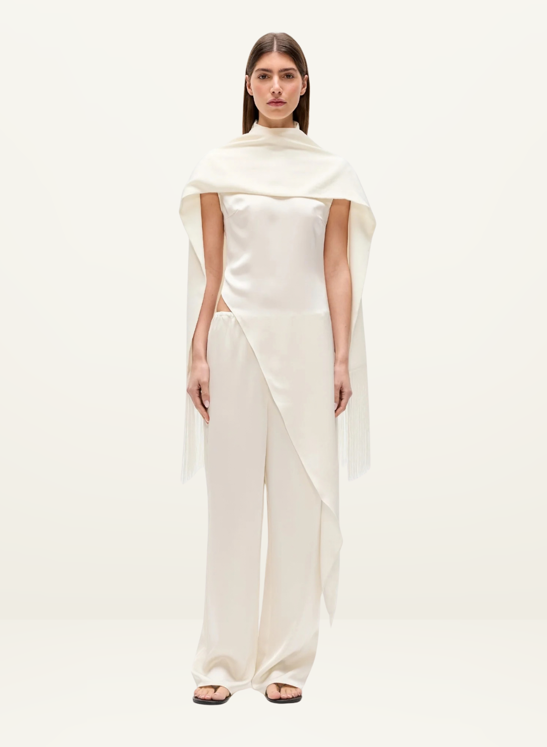 Bayse Inara Scarf in White