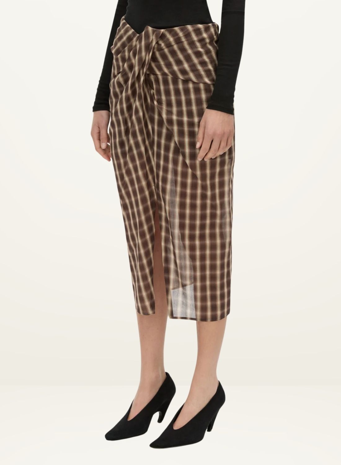 Camilla and Marc Mannix Midi Skirt in Chocolate