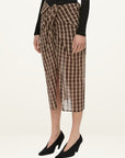 Camilla and Marc Mannix Midi Skirt in Chocolate