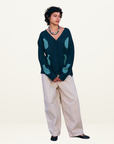 Kinga Csilla Mare Nota Cardigan in Ocean