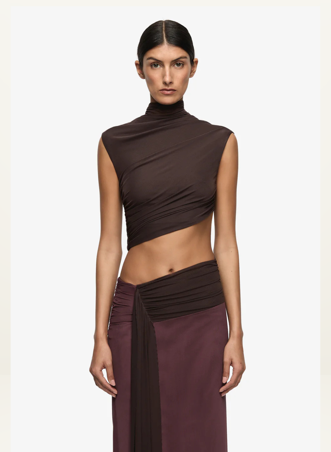 Bec + Bridge Conni Maxi Dress in Chocolate / Aubergine