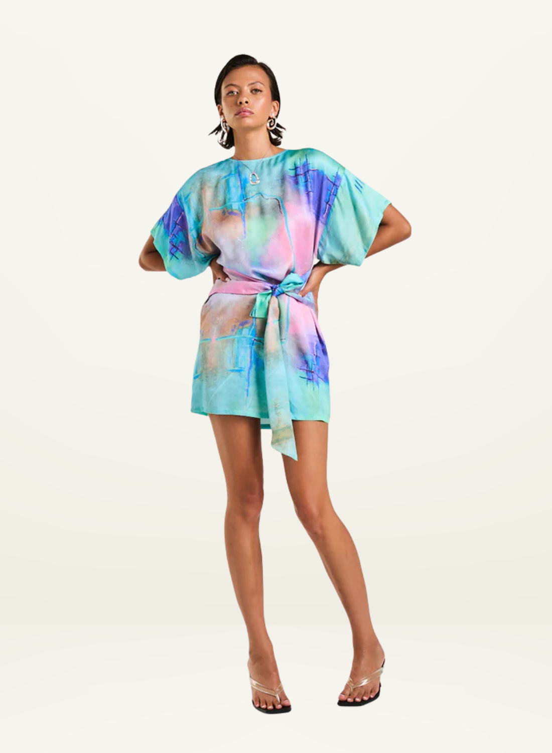Summi Summi Tie Front Dress in H20 /// COMING SOON