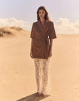 Esmaee Paragon Blazer Dress in Brown