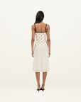 With Harper Lu Polka Dot Mesh Camisole in Ivory