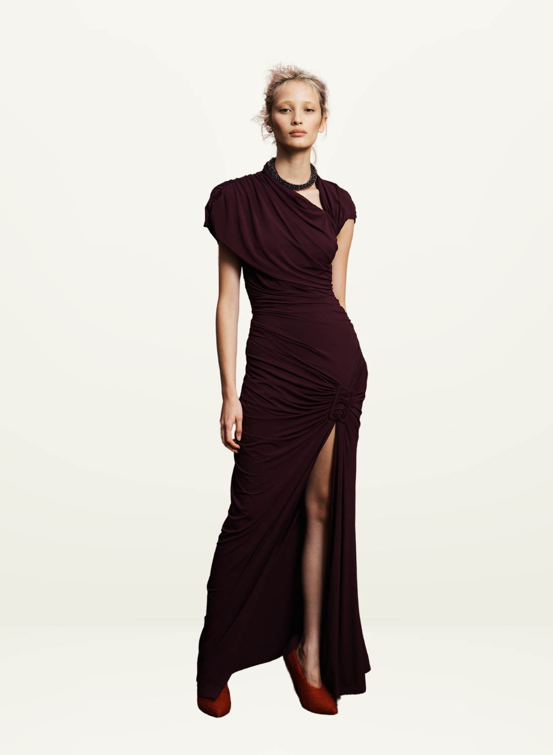 Alemais Eddie Midi Dress in PLUM