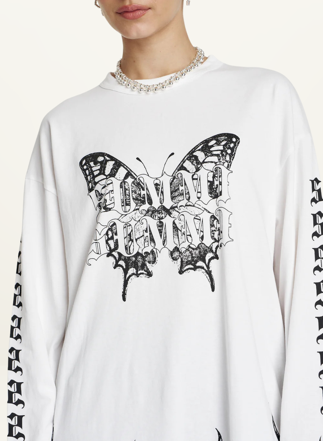 Summi Summi Eden LS Tee in Lily White