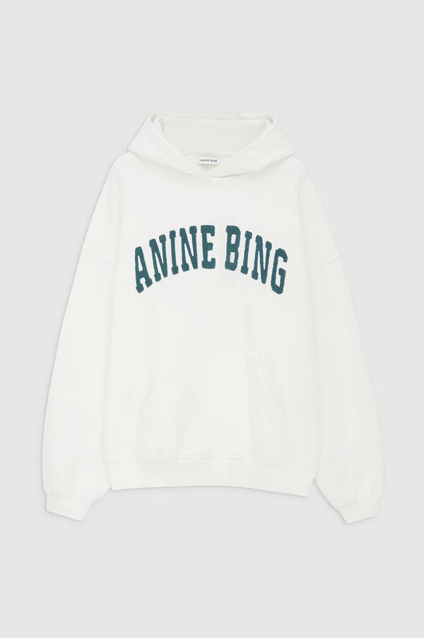 Harvey Sweatshirt IVORY & DARK SAGE Anine Bing-Anine Bing-Frolic Girls