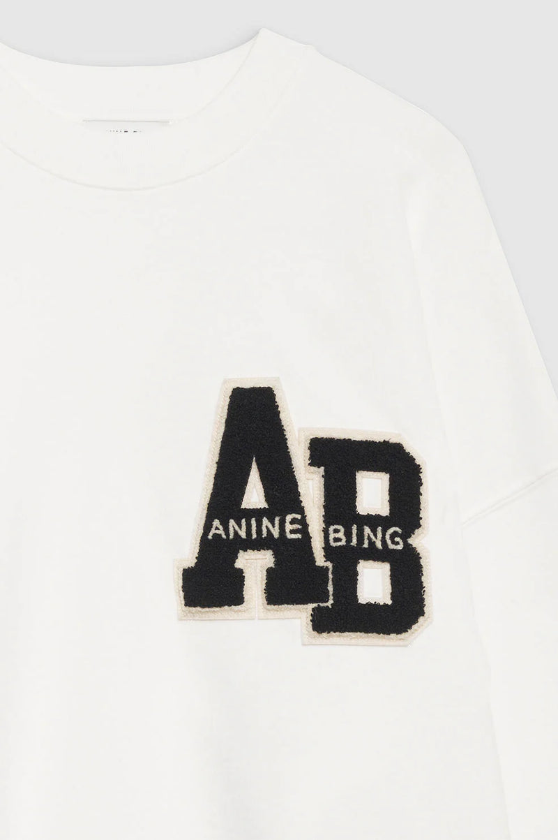 Miles Sweatshirt Letterman OFF WHITE Anine Bing-Anine Bing-Frolic Girls
