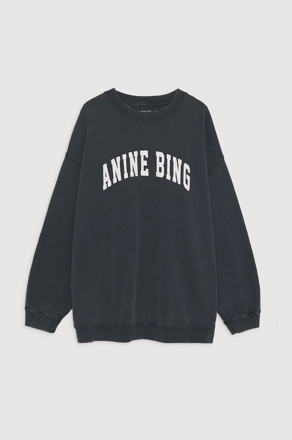 Tyler Sweatshirt WASHED BLACK Anine Bing-Anine Bing-Frolic Girls
